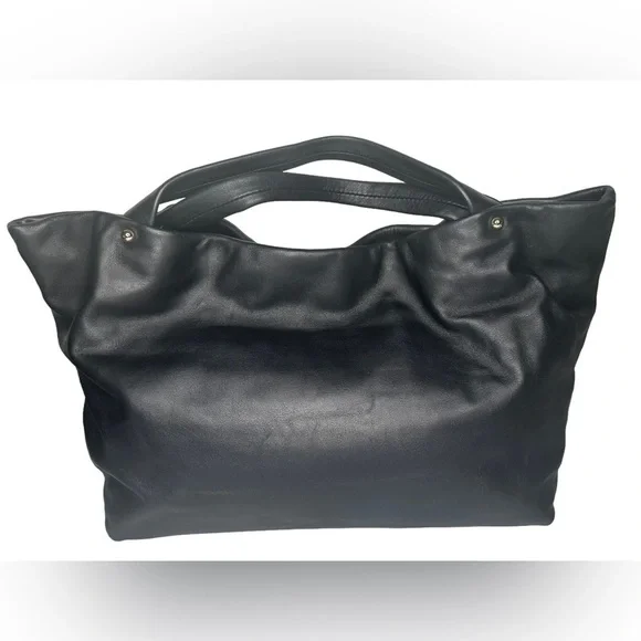 Kate Spade New York Top Handle black leather Bag Turn-Lock Closure at Top - Picture 7 of 16